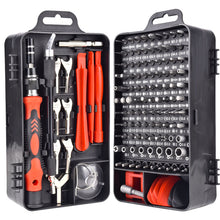 Load image into Gallery viewer, DIY Tools for Cellphone Disassembly Watch and Clock Repair Screwdriver Multifunctional 135 in 1S2 Steel Screwdriver Set
