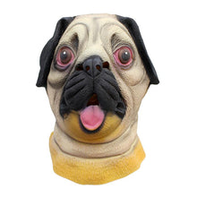Load image into Gallery viewer, Novelty Halloween Costume Under Dog Party Latex Dog Head Mask
