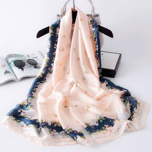 Load image into Gallery viewer, Women's Korean-Style Autumn and Winter Printing Silk Mulberry Silk Scarf Warm Shawl Scarf
