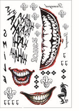 Load image into Gallery viewer, Halloween Tattoo Sticker Paper X Task Force Suicide Squad Tattoo Sticker Little Ugly Girl Hallie Queen
