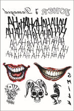Load image into Gallery viewer, Halloween Tattoo Sticker Paper X Task Force Suicide Squad Tattoo Sticker Little Ugly Girl Hallie Queen
