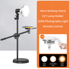 Load image into Gallery viewer, 155W  LED Bulbs Dimmable Photography Light with Tripod Remote Control Photo Studio Lamp Daylight Bulb Streaming Video Lights
