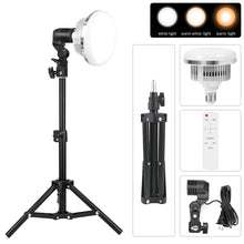 Load image into Gallery viewer, 155W  LED Bulbs Dimmable Photography Light with Tripod Remote Control Photo Studio Lamp Daylight Bulb Streaming Video Lights

