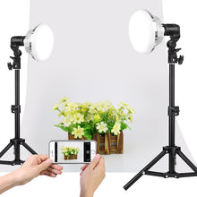 Load image into Gallery viewer, 155W  LED Bulbs Dimmable Photography Light with Tripod Remote Control Photo Studio Lamp Daylight Bulb Streaming Video Lights

