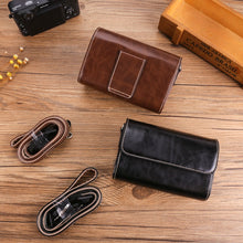 Load image into Gallery viewer, Leather Camera Bag Waterproof and Dustproof Suitable for Canon G7x3 G5x2 Sony SLR Leather Case Lx10zs220 Ricoh GR3 Universal Camera Bag
