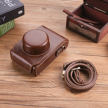 Load image into Gallery viewer, Universal Fuji Leather XE4 X100v X30 Leather Case X100f D-LUX7 LX 100 M2 Camera Bag
