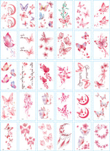 Load image into Gallery viewer, Fresh Tattoo Stickers English Alphabet Cartoon Temporary Tattoo Stickers
