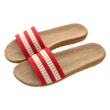 Load image into Gallery viewer, Four Seasons Women's Indoor Sweat-Absorbent Mute Household Slippers Thick Bottom Soft Bottom Wooden Floor Slippers Men's Spring and Summer
