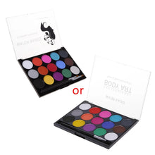 Load image into Gallery viewer, 15Colors Face Painting Kit Body Makeup Non Toxic Water Paint Oil With Brush For Christmas Halloween Fancy Carnival Vibrant Party
