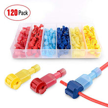 Load image into Gallery viewer, 160 pces wire cable connectors crimp terminals scotch terminal quick lock splice 22-10awg electric car set
