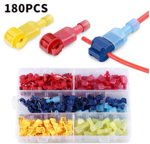 Load image into Gallery viewer, 160 pces wire cable connectors crimp terminals scotch terminal quick lock splice 22-10awg electric car set
