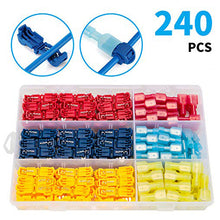 Load image into Gallery viewer, 160 pces wire cable connectors crimp terminals scotch terminal quick lock splice 22-10awg electric car set

