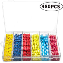 Load image into Gallery viewer, 160 pces wire cable connectors crimp terminals scotch terminal quick lock splice 22-10awg electric car set
