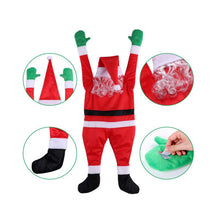 Load image into Gallery viewer, Christmas Flannel Santa Claus Climbing Wall Decoration Clothes Pendant Gift Holiday Gift
