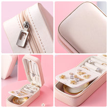 Load image into Gallery viewer, Jewelry Storage Box Portable Earrings Ear Stud and Ring Ornament 2 Layers  Holders Case
