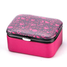 Load image into Gallery viewer, Jewelry Storage Box Portable Travel Earrings Earring Ring   Holders Case
