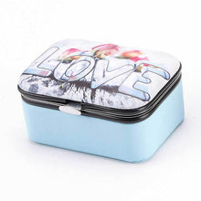 Load image into Gallery viewer, Jewelry Storage Box Portable Travel Earrings Earring Ring   Holders Case
