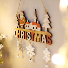 Load image into Gallery viewer, Christmas Decorations Creative Christmas Pendant Home Restaurant Christmas Wooden Crafts Door Hanging
