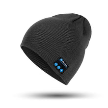 Load image into Gallery viewer, Music Bluetooth Headset Hat Earphone Cap Knitted Hat Autumn and Winter Warm Music Earphone Cap Stereo
