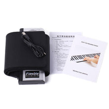 Load image into Gallery viewer, 61 Key Silicone Hand Roll Piano with Horn Children Beginner Folding Electronic Keyboard

