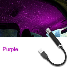 Load image into Gallery viewer, Romantic LED Starry Sky Night Light  USB Powered  Projector Lamp for Car Roof Room Ceiling Decor Plug and Play

