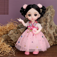 Load image into Gallery viewer, 16cm 1/12 BJD Doll with Clothes and Shoes Movable 13 Joints Cute Sweet Face Girl Gift Child Toys Princess Doll
