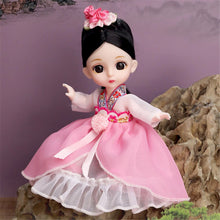 Load image into Gallery viewer, 16cm 1/12 BJD Doll with Clothes and Shoes Movable 13 Joints Cute Sweet Face Girl Gift Child Toys Princess Doll
