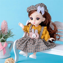 Load image into Gallery viewer, 16cm 1/12 BJD Doll with Clothes and Shoes Movable 13 Joints Cute Sweet Face Girl Gift Child Toys Princess Doll
