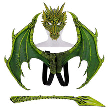 Load image into Gallery viewer, Green Halloween Customes Boys Children'S Dragon Costume Masks Funny Dinosaur Costume Mz567
