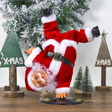 Load image into Gallery viewer, Electric Music Rotating Inverted Street Dance Santa Claus Little Doll Christmas Decorations Ornaments Christmas Gifts Gifts
