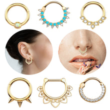 Load image into Gallery viewer, Stainless Steel Zircon Nose Ring Nose Stud Ear Studs Piercing Jewelry
