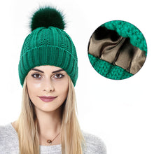 Load image into Gallery viewer, Popular Protection Hairstyle Silky Stretch Satin Knitted Hat Loose and Warm Woolen Cap Ladies
