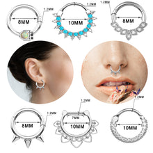 Load image into Gallery viewer, Stainless Steel Zircon Nose Ring Nose Stud Ear Studs Piercing Jewelry
