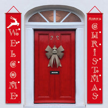 Load image into Gallery viewer, Christmas Couplet Party Party Decorations Background Fabric Wall Painting Door Hanging
