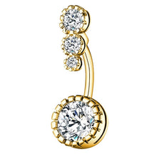 Load image into Gallery viewer, New Belly Umbilical Ring Zircon Navel Buckle Umbilical Ring Piercing Jewelry
