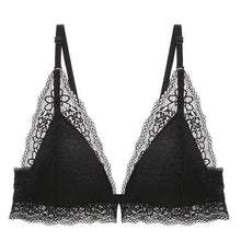 Load image into Gallery viewer, Lace Sexy No Wire Bras Gathering Front Buckle Adjustable Bras
