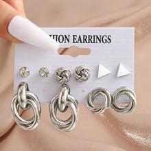 Load image into Gallery viewer, Pearl Twist Hoop Earrings Set Butterfly Acrylic Dangle Earrings for Women Metal Hollow Gold Plated Earring Cartoon Jewelry
