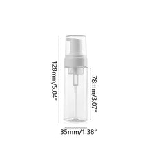 Load image into Gallery viewer, 18 Pack 50 M L Foam Dispenser Bottle Plastic BPA Free Refillable Mini Foaming Soap Dispenser Pump Bottles -for Travel
