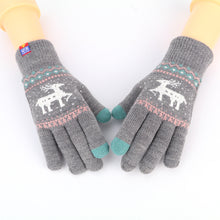 Load image into Gallery viewer, Winter Gloves Christmas Gift Cartoon Knitted Touch Screen Finger Gloves
