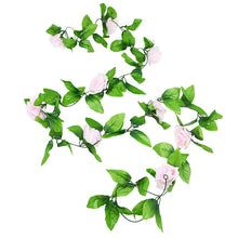 Load image into Gallery viewer, 180cm Fake Ivy Wisteria Flowers Artificial Plant Vine Garland for Room Garden Decorations Wedding Arch Baby Shower Floral Decor

