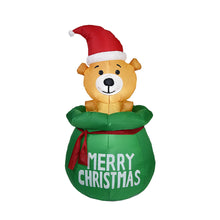 Load image into Gallery viewer, Christmas Inflatable Inflatable Luminous Gift Bag Puppy Inflatable Christmas Courtyard Decoration Inflatable
