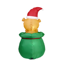 Load image into Gallery viewer, Christmas Inflatable Inflatable Luminous Gift Bag Puppy Inflatable Christmas Courtyard Inflatable
