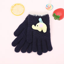 Load image into Gallery viewer, Touch Screen Children's Gloves Primary School Cartoon Boys and Girls Knitted Warm Velvet Cotton Gloves
