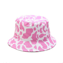 Load image into Gallery viewer, Cow Pattern Printing Bucket Hat Women's New Double-Sided Bucket Hat Men's Summer Outdoor Sun Hat
