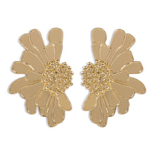 Load image into Gallery viewer, Vintage Alloy Flower Earrings Female Temperament Pattern Flower Earrings
