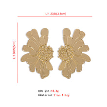 Load image into Gallery viewer, Vintage Alloy Flower Earrings Female Temperament Pattern Flower Earrings
