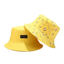 Load image into Gallery viewer, Summer Fisherman Hat Cute Wild Sun Hat Tide Japanese Style Artistic Sun-Proof Basin Hat
