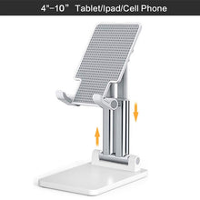 Load image into Gallery viewer, Metal Phone Stand Tablet Stand Adjustable Tabletop Tablet Stand Universal Table Phone Stand
