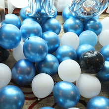 Load image into Gallery viewer, Christmas Decorative round Balloon Romantic Confession Noble Style Blue Theme Party Balloon Set
