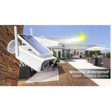 Load image into Gallery viewer, Wireless WiFi Solar Rechargeable Battery Camera Outdoor Rainproof Remote Control Low Power Infrared Night Vision
